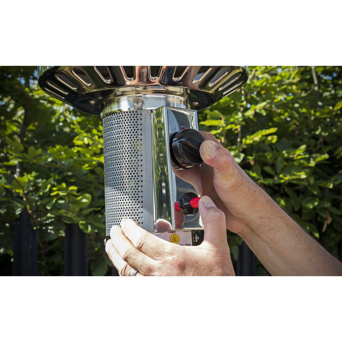 Dellonda Outdoor Garden Gas Patio Heater 13kW Commercial & Domestic Use, Black DG1
