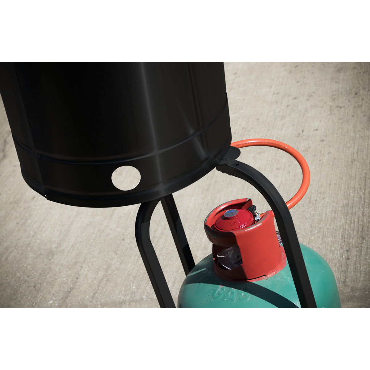 Dellonda Outdoor Garden Gas Patio Heater 13kW Commercial & Domestic Use, Black DG1