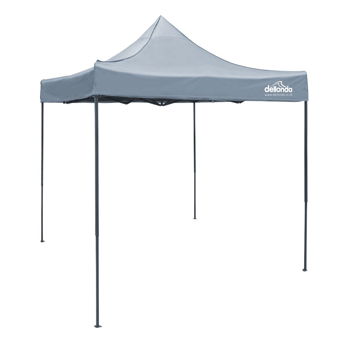 Dellonda Premium 2x2m Pop-Up Gazebo, - Grey Canopy - Image 1