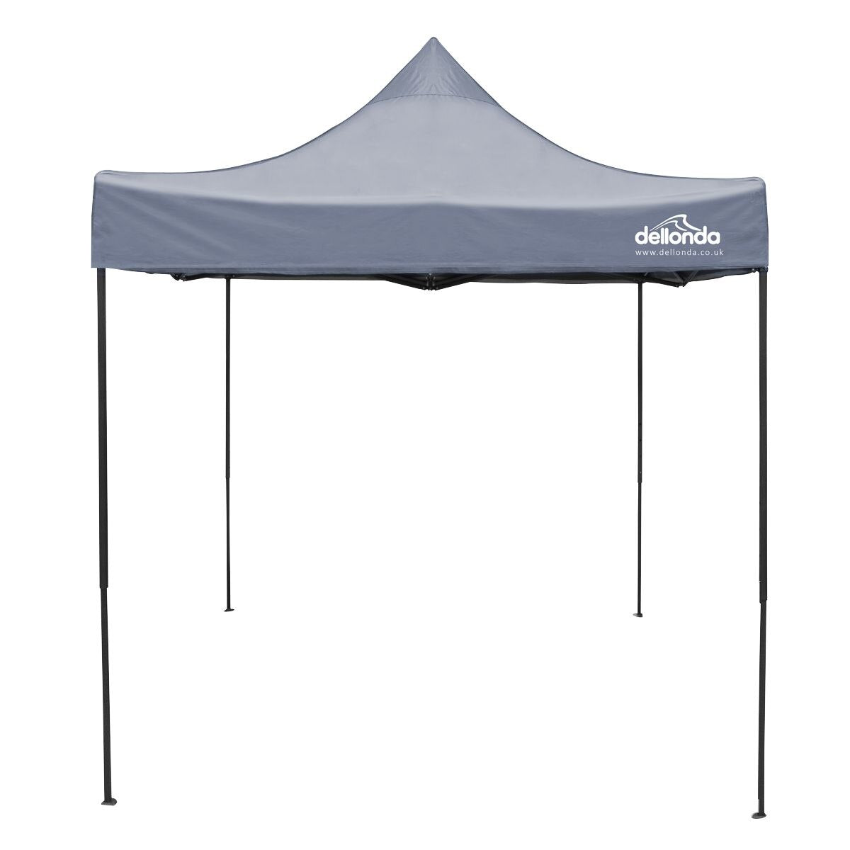 Dellonda Premium 2x2m Pop-Up Gazebo, - Grey Canopy - Image 2
