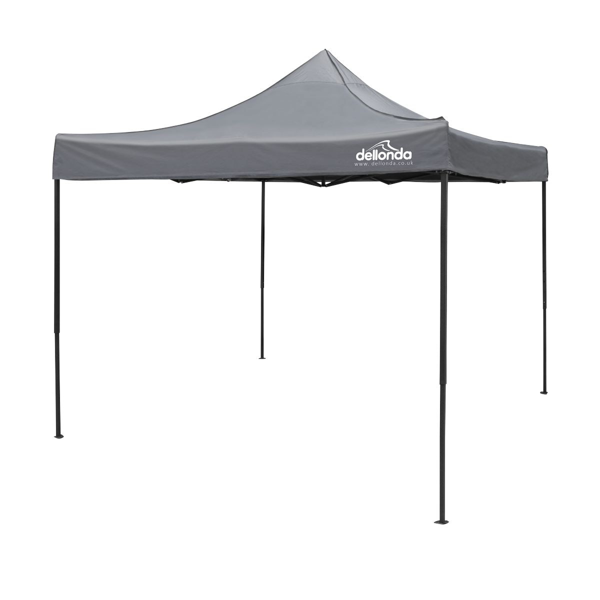 Dellonda Premium 3 x 3m Pop-Up Gazebo, - Grey Canopy - Image 1