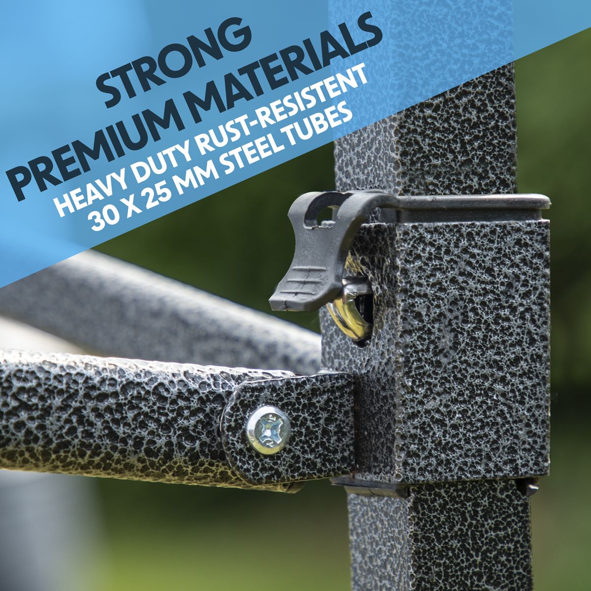 Dellonda Premium 3 x 3m Pop-Up Gazebo, - Grey Canopy - Image 3