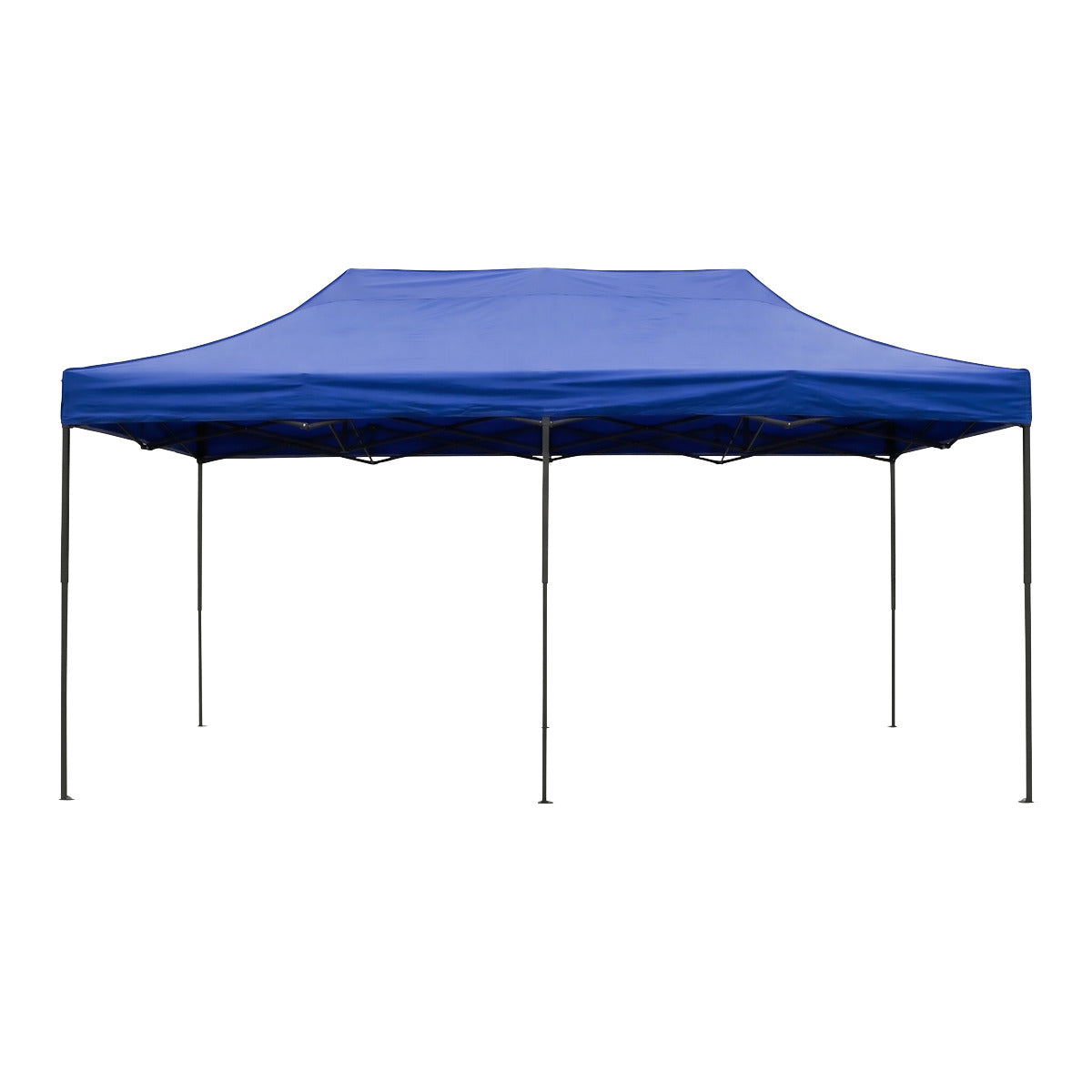 Dellonda Premium 3x6m Pop-Up Gazebo, Heavy Duty, PVC Coated, Water-Resistant Fabric, Supplied with Carry Bag, Rope, Stakes & Weight Bags - Blue Canopy DG139