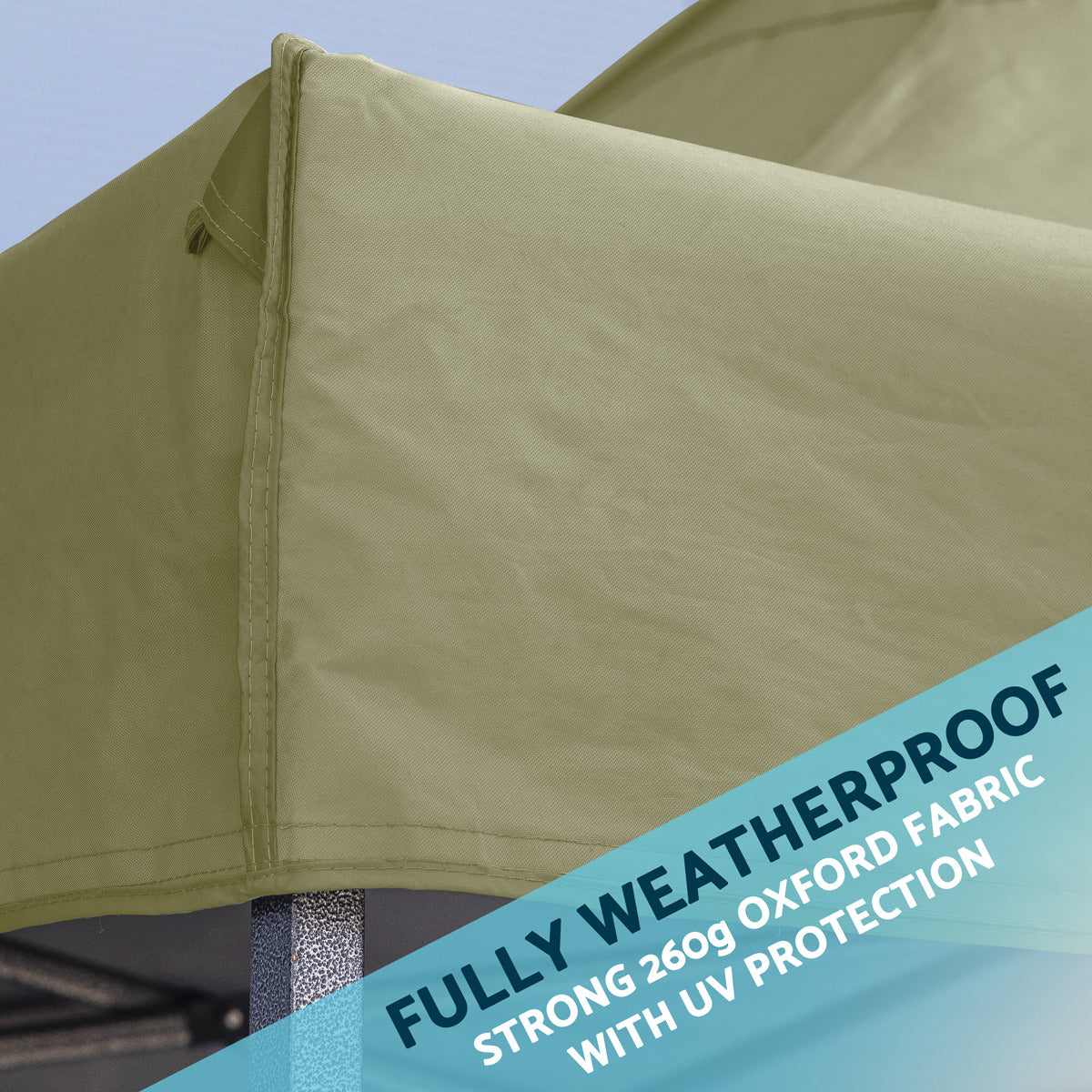Dellonda Premium 3x4.5m Pop-Up Gazebo & Side Walls, PVC Coated, Water-Resistant Fabric with Carry Bag, Rope, Stakes & Weight Bags - Beige DG168