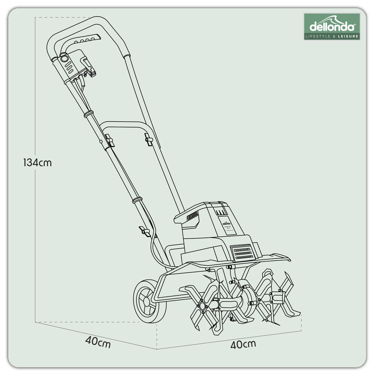 Dellonda Electric Tiller/Cultivator 1500W DG217