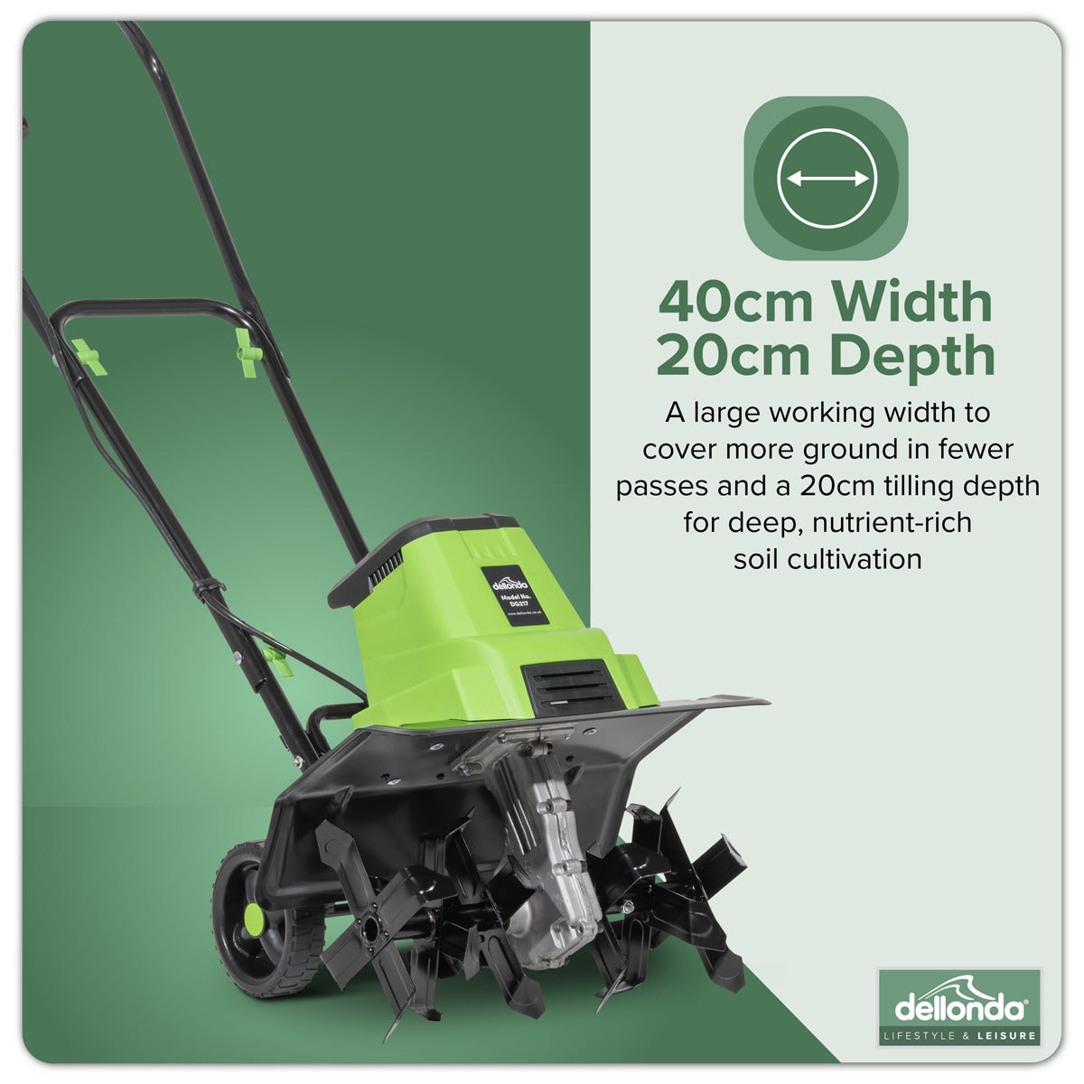 Dellonda Electric Tiller/Cultivator 1500W DG217