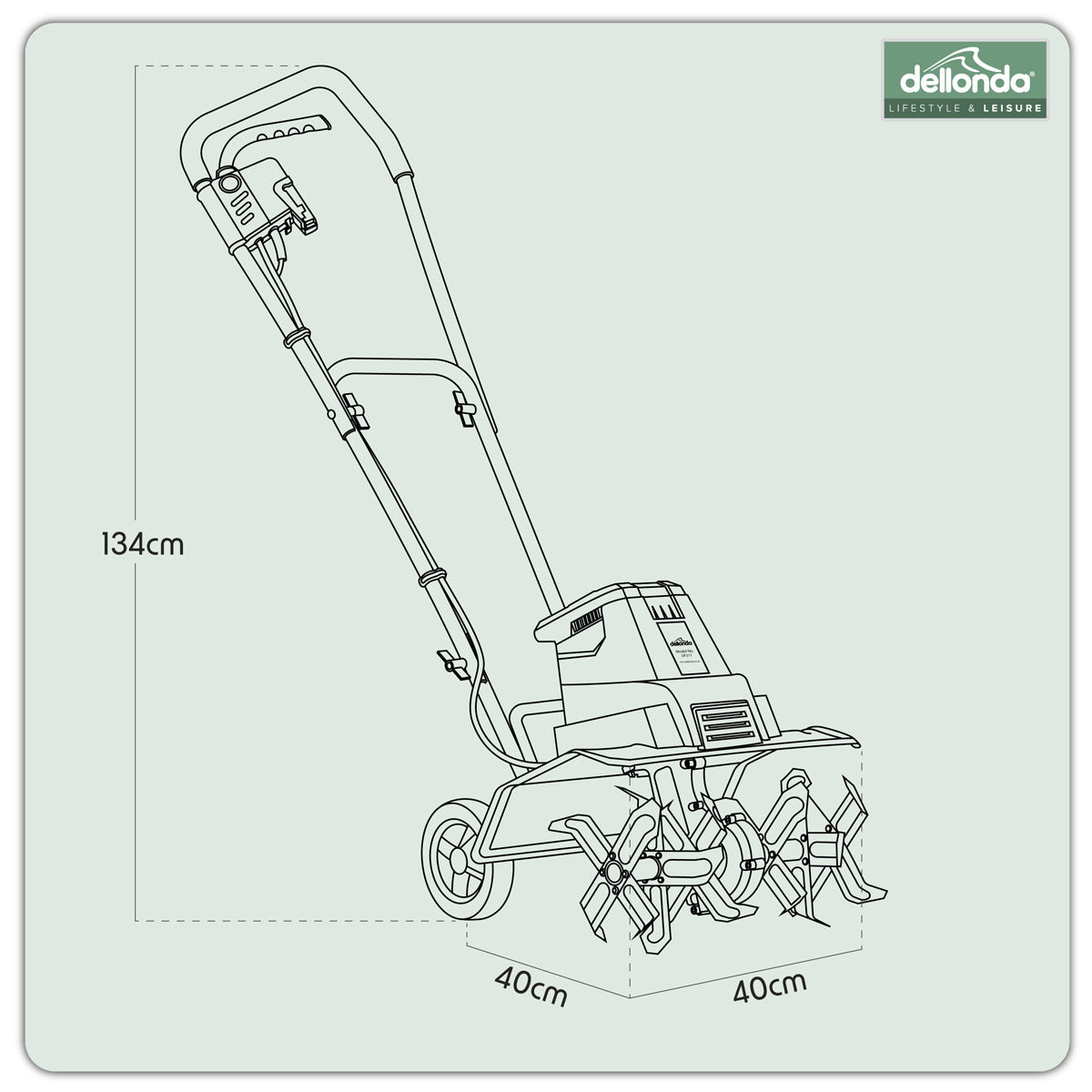 Dellonda Electric Tiller/Cultivator 1500W DG217