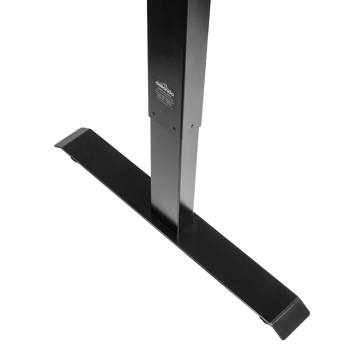 Dellonda Single Motor Ultra-Quiet Adjustable-Height Desk Frame with Digital Control Panel 70kg Capacity - Black DH18