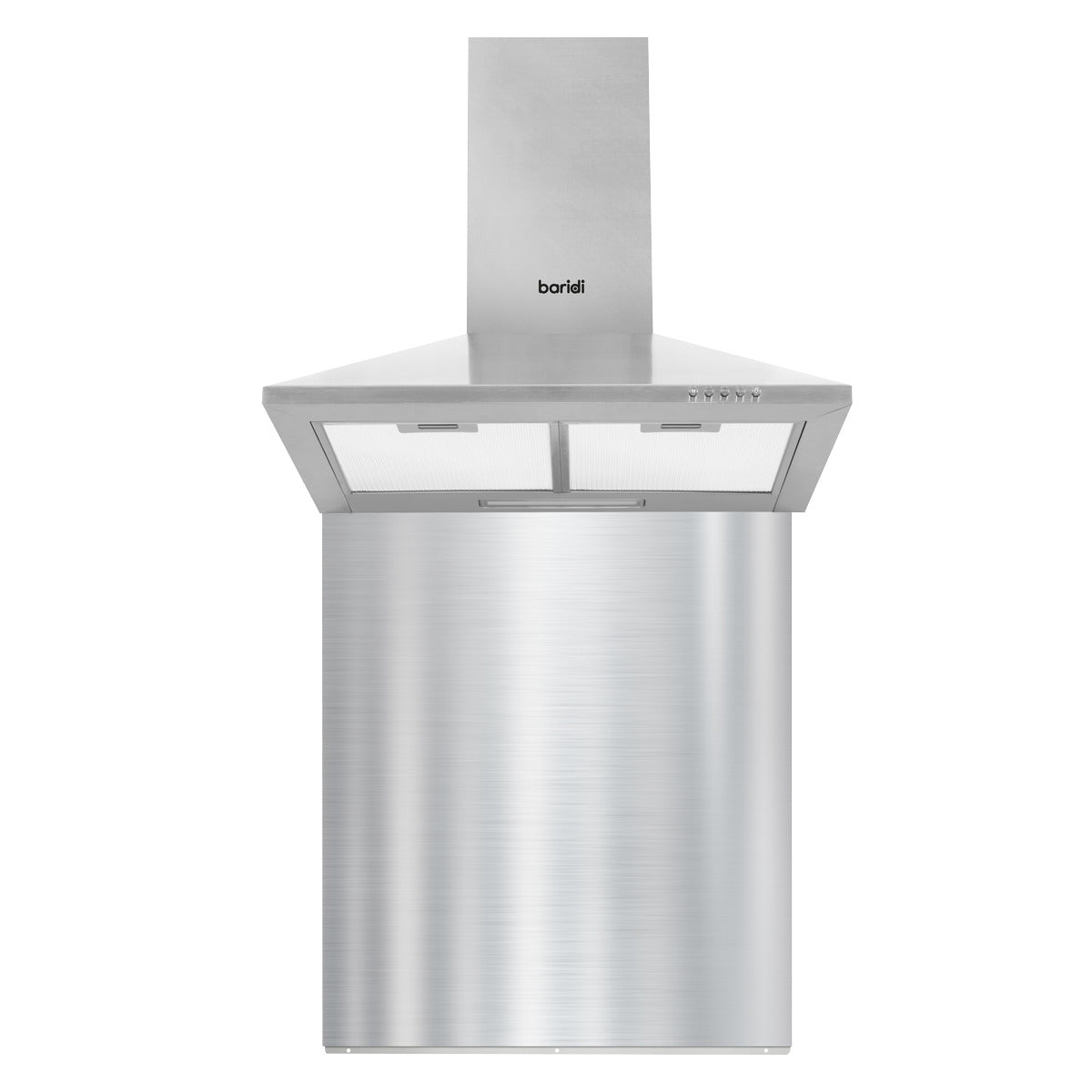 Baridi Cooker Hood with Carbon Filters & Splashback 60cm - Stainless Steel DH207