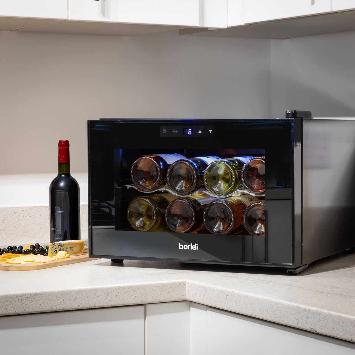 Baridi 8 Bottle Tabletop Wine Fridge & Cooler - Image 6