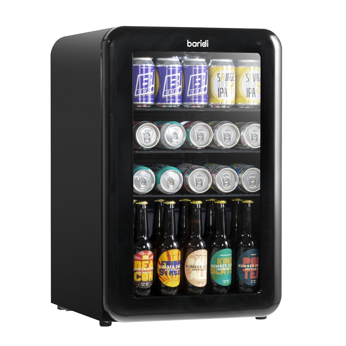 Baridi Retro Style Drinks/Beer & Wine Fridge 70L Capacity - Image 1