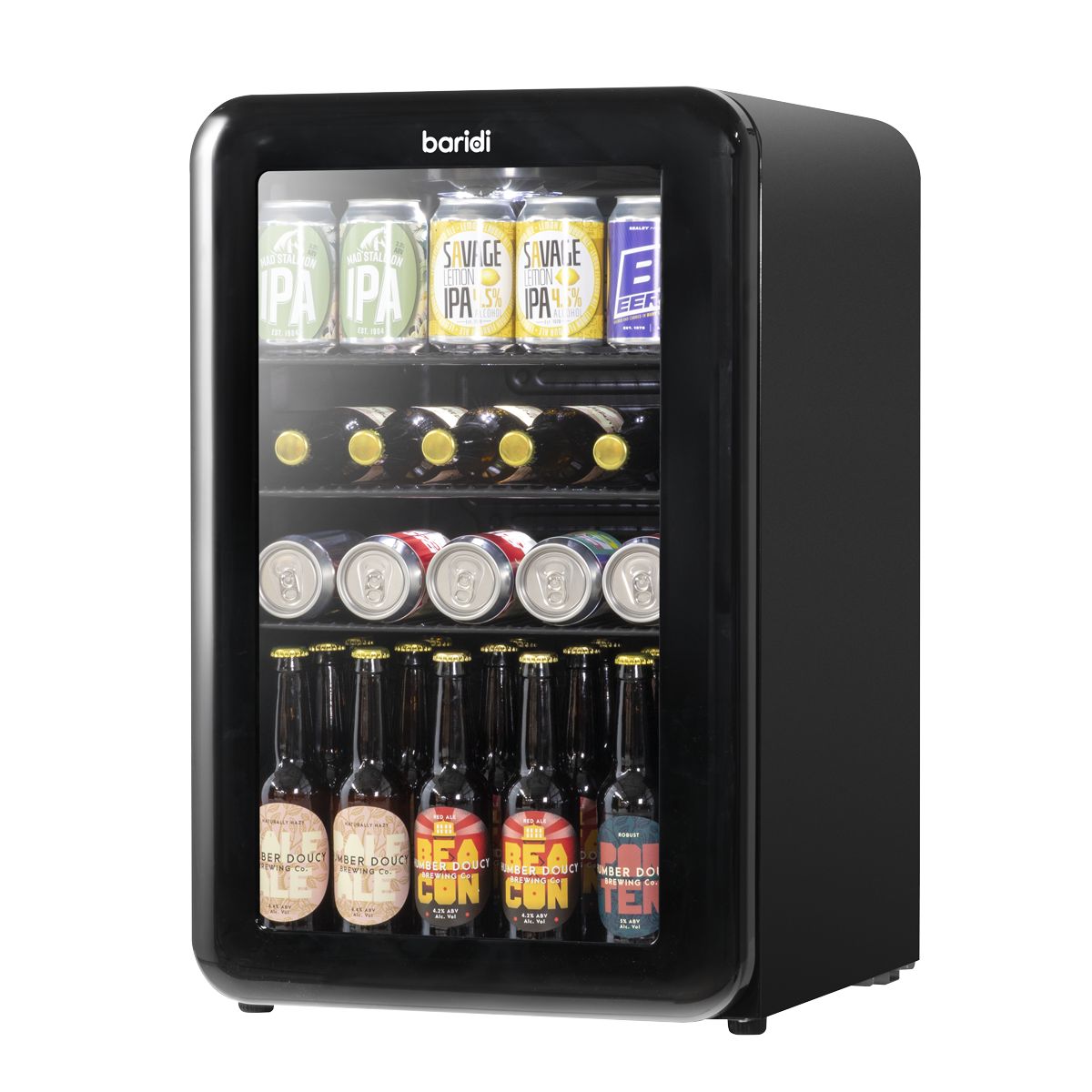 Baridi Retro Style Drinks/Beer & Wine Fridge 70L Capacity - Image 2