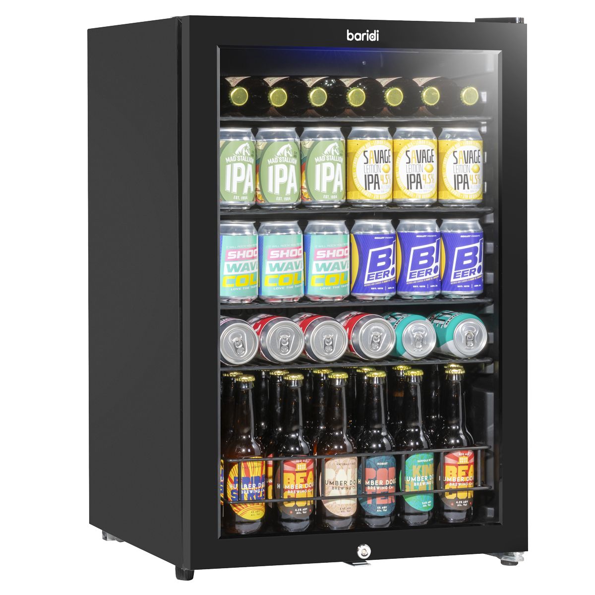 Baridi Under-Counter Drinks/Beer & Wine Fridge 115L Capacity - Image 1