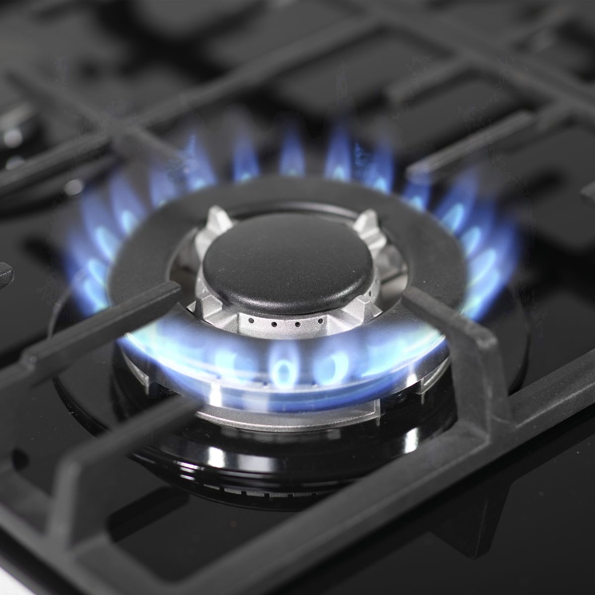 Baridi Gas Hob with 4 Cooking Zones 60cm - Black - Image 7
