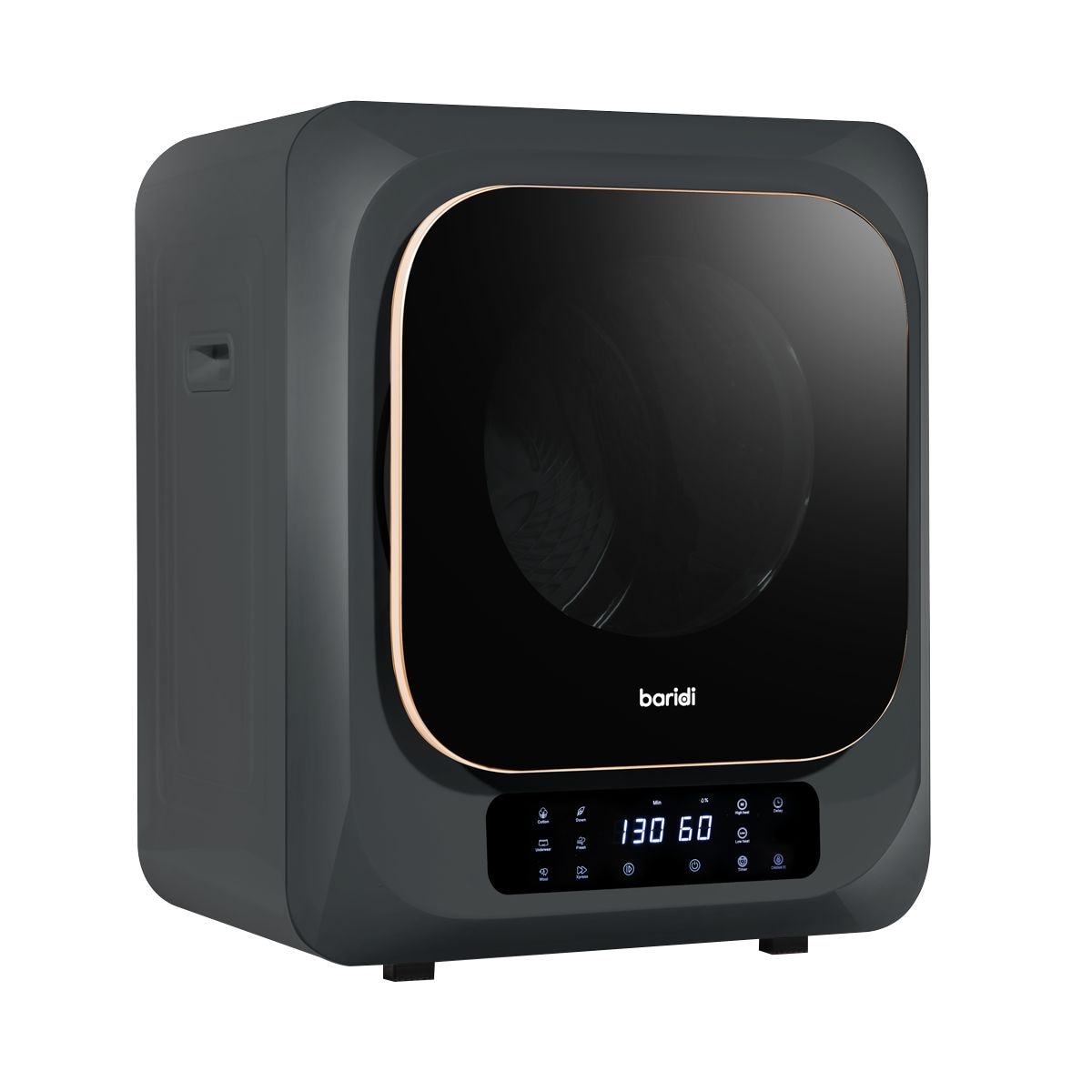 Baridi Tabletop Tumble Dryer with Digital Controls 2.5kg Capacity - Black - Image 1