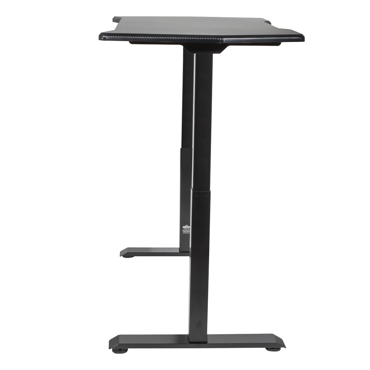 Dellonda Carbon Fibre Effect Electric Height Adjustable Standing Desk, 1400 x 700mm Dual Motor 100kg DH241
