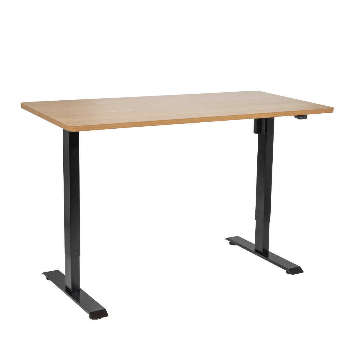 Dellonda Single Motor Ultra-Quiet Adjustable-Height Electric Sit/Stand Desk - Oak Desktop DH242