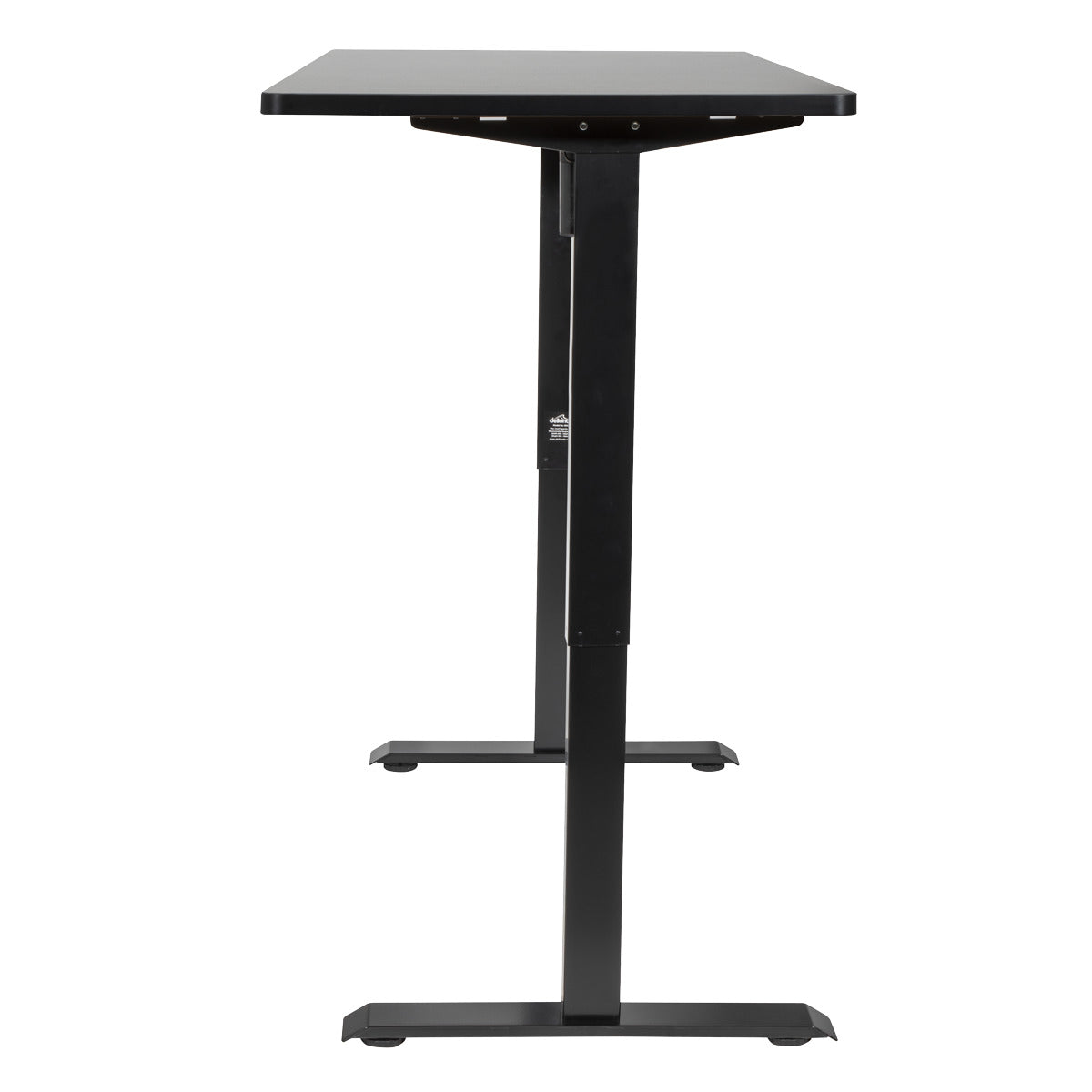 Dellonda Black Electric Height Adjustable Standing Desk with Memory, Quiet, 1400x700mm DH245