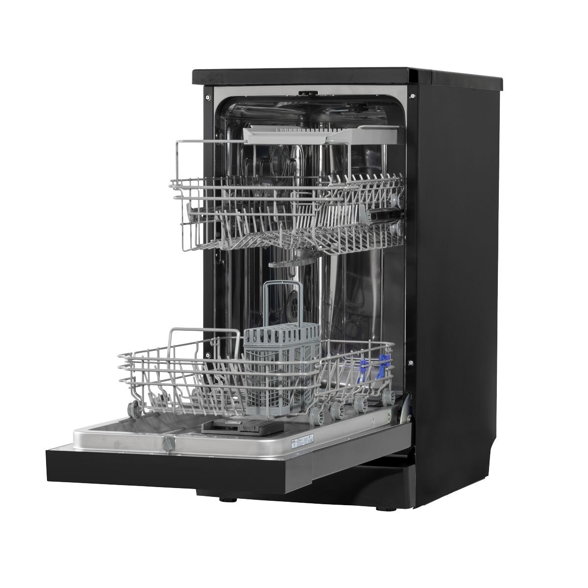 Baridi Slimline Freestanding Dishwasher 45cm Wide 10 Place Settings - Black - Image 3