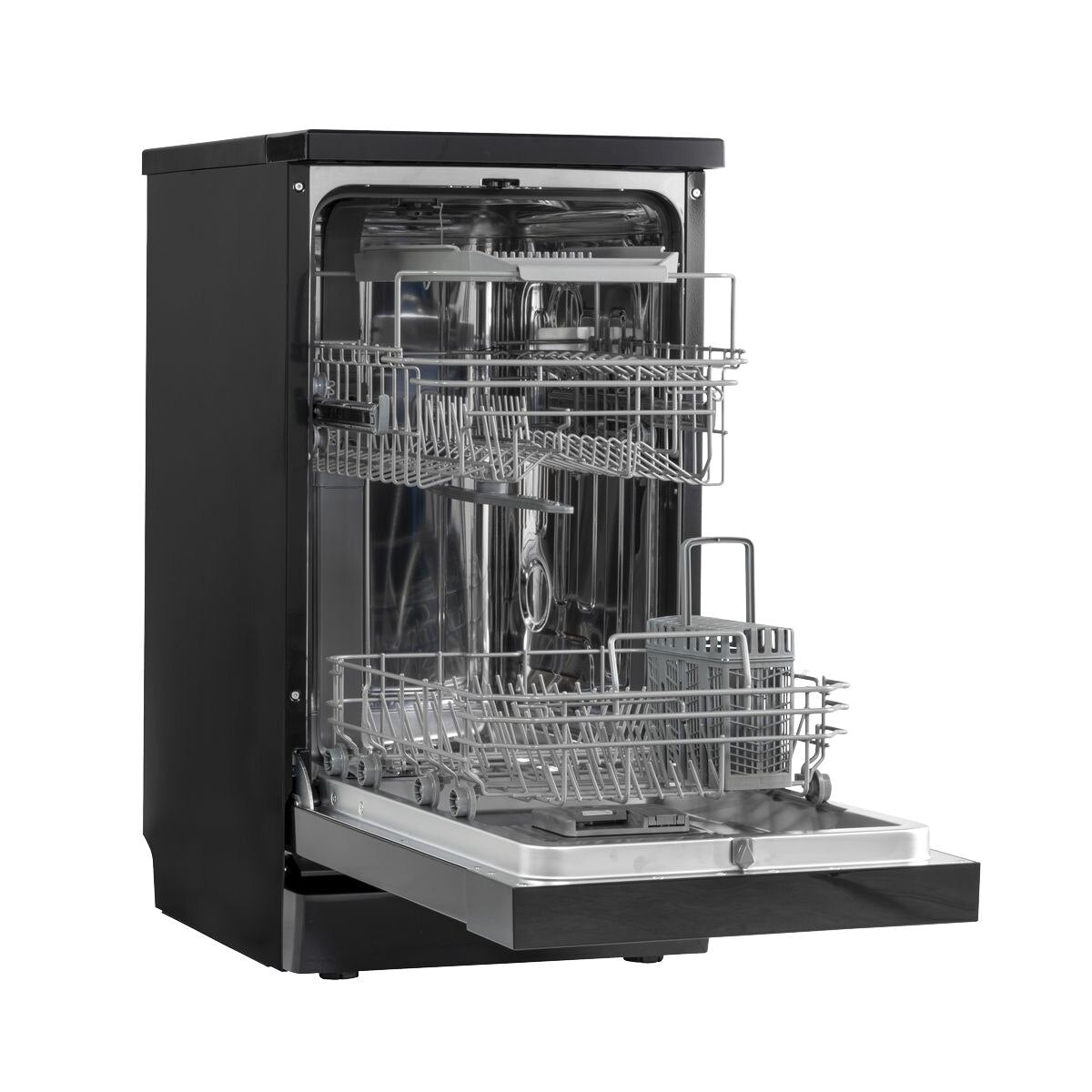 Baridi Slimline Freestanding Dishwasher 45cm Wide 10 Place Settings - Black - Image 8