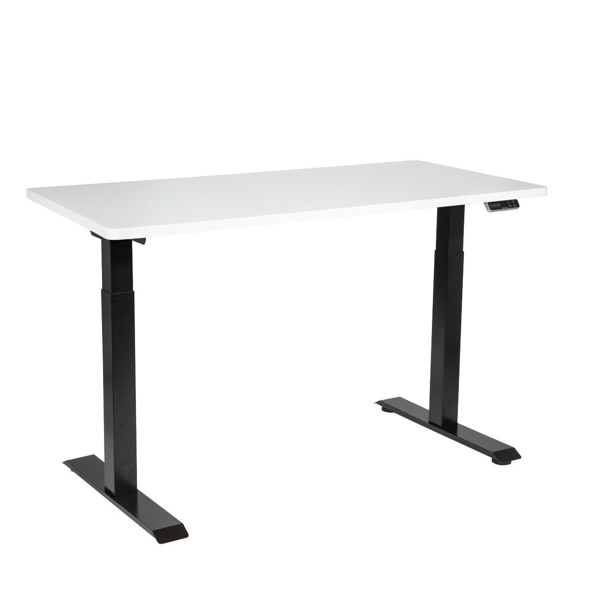 Dellonda White Electric Height Adjustable Standing Desk, 1400 x 700mm Dual Motor 100kg DH32