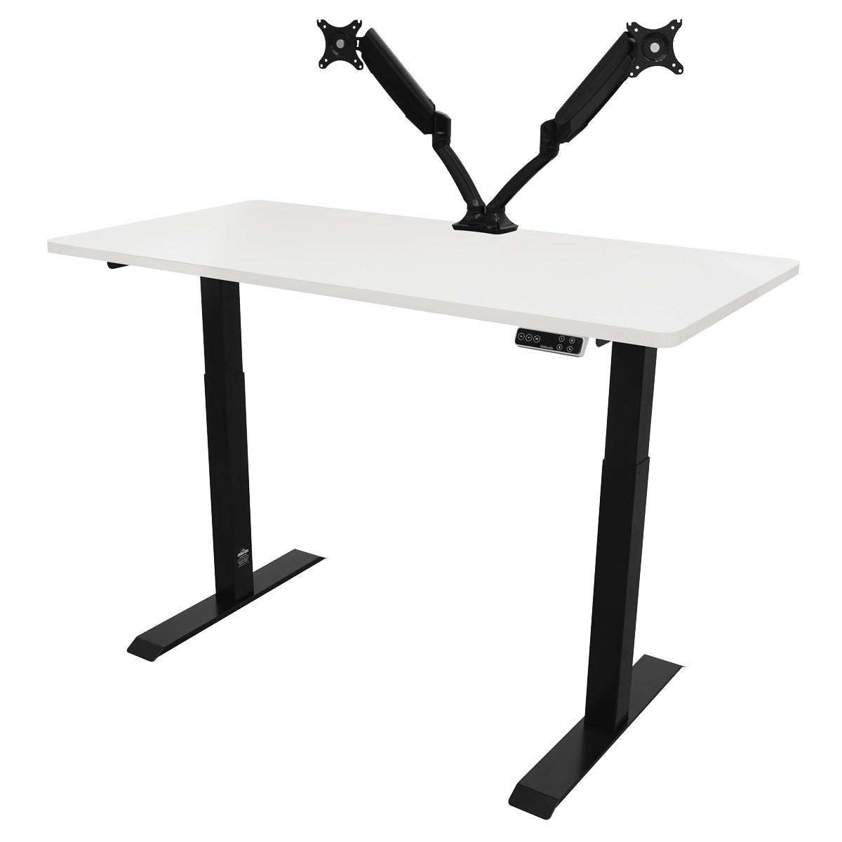 Dellonda White Electric Height Adjustable Standing Desk, 1400 x 700mm Dual Motor 100kg DH32