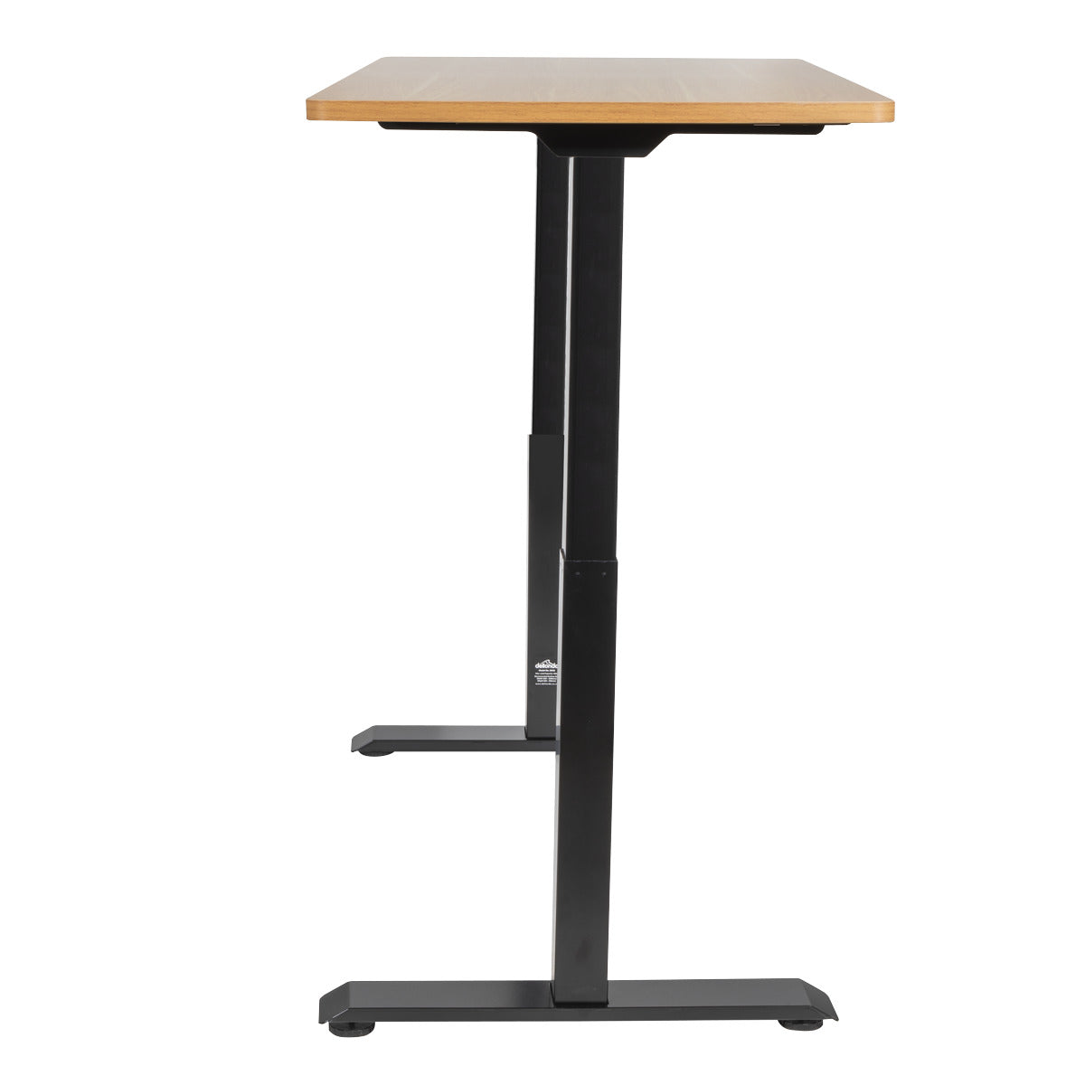 Dellonda Oak Electric Height Adjustable Standing Desk, 1400 x 700mm Dual Motor 100kg DH33