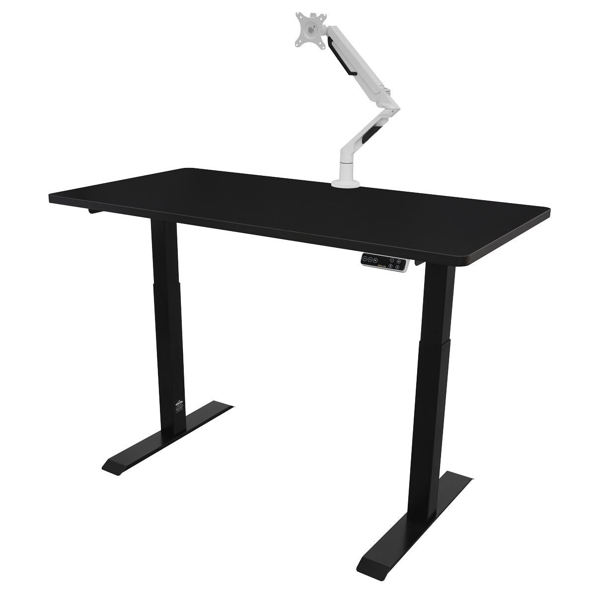 Dellonda Black Electric Height Adjustable Standing Desk, 1400 x 700mm Dual Motor 100kg DH34