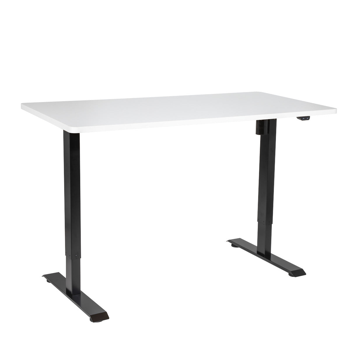 Dellonda Single Motor Ultra-Quiet Adjustable-Height Electric Sit/Stand Desk - White Desktop DH36
