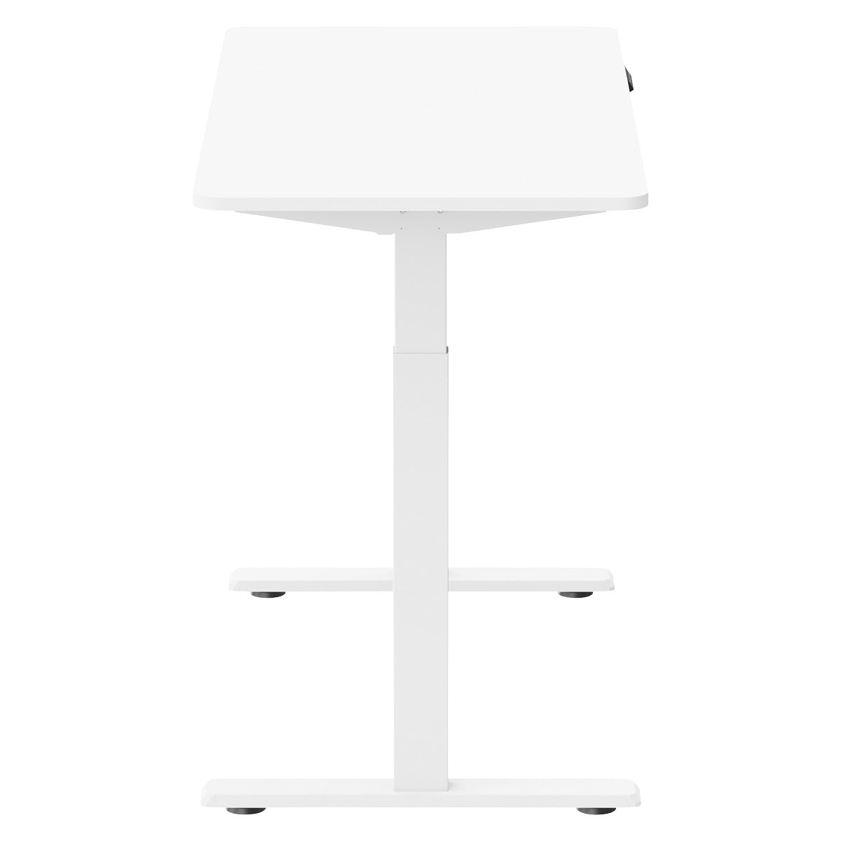 Dellonda Single Motor Ultra-Quiet Adjustable-Height Electric Sit/Stand Desk - White Desktop DH56