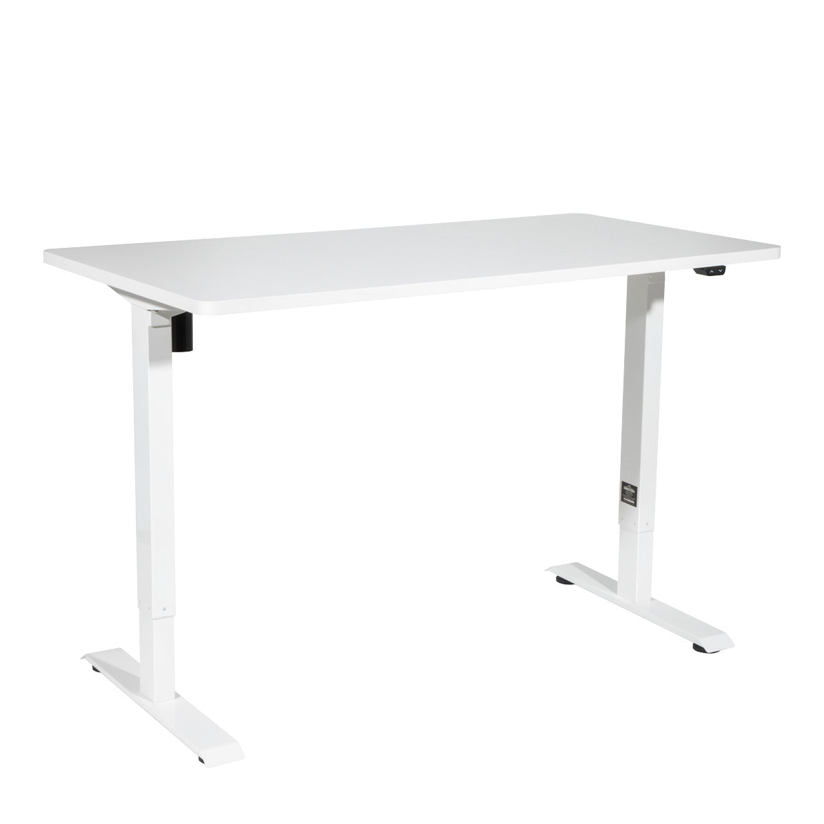 Dellonda Single Motor Ultra-Quiet Adjustable-Height Electric Sit/Stand Desk - White Desktop DH67