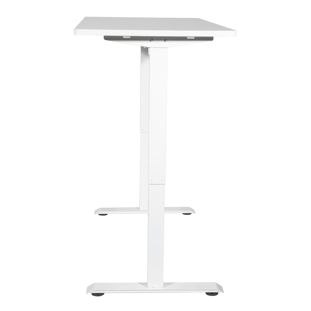 Dellonda Single Motor Ultra-Quiet Adjustable-Height Electric Sit/Stand Desk - White Desktop DH67