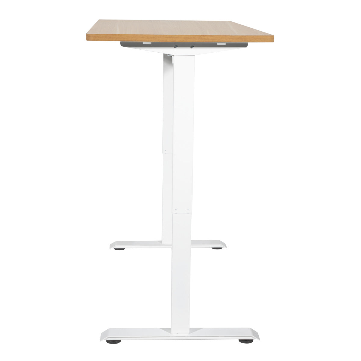 Dellonda Single Motor Ultra-Quiet Adjustable-Height Electric Sit/Stand Desk - Oak Desktop DH68