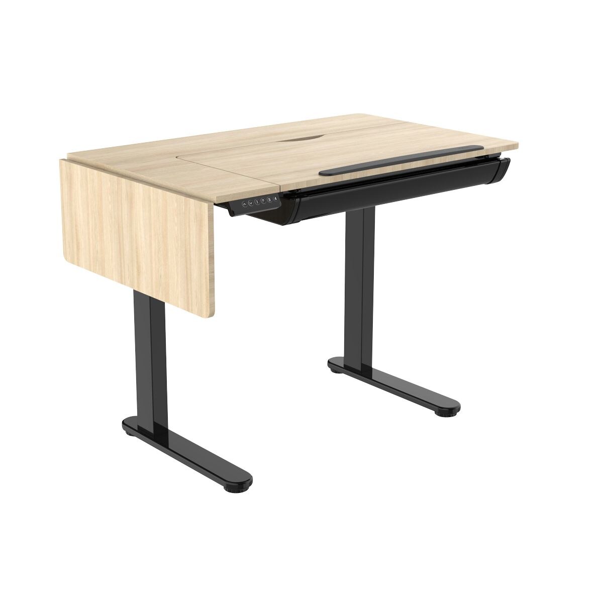 Dellonda Ultra-Quiet Electric Adjustable Drawing Table with 40 Tilt, Drawer & Side Table - Image 3