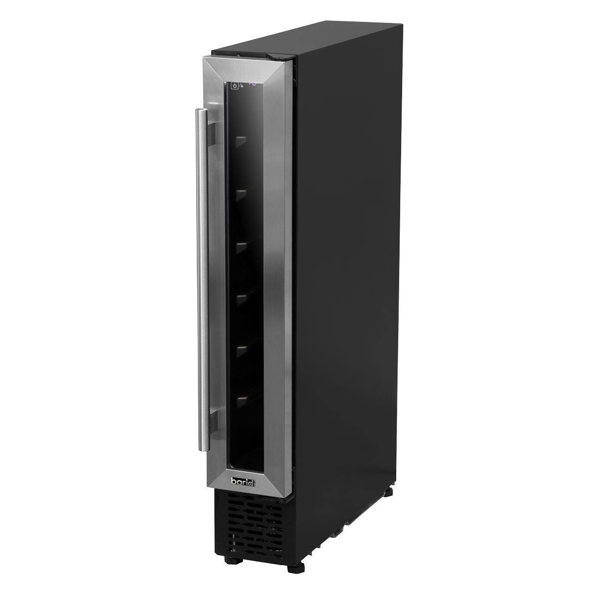 Baridi Extra-Slim 7 Bottle Wine Fridge & Cooler 15cm - Stainless Steel - Image 2