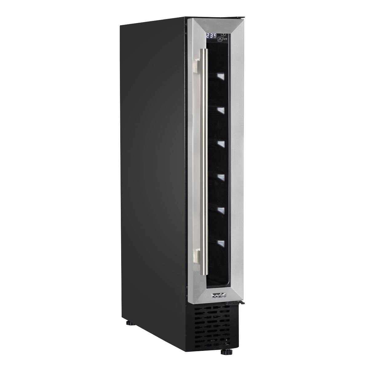 Baridi Extra-Slim 7 Bottle Wine Fridge & Cooler 15cm - Stainless Steel - Image 5