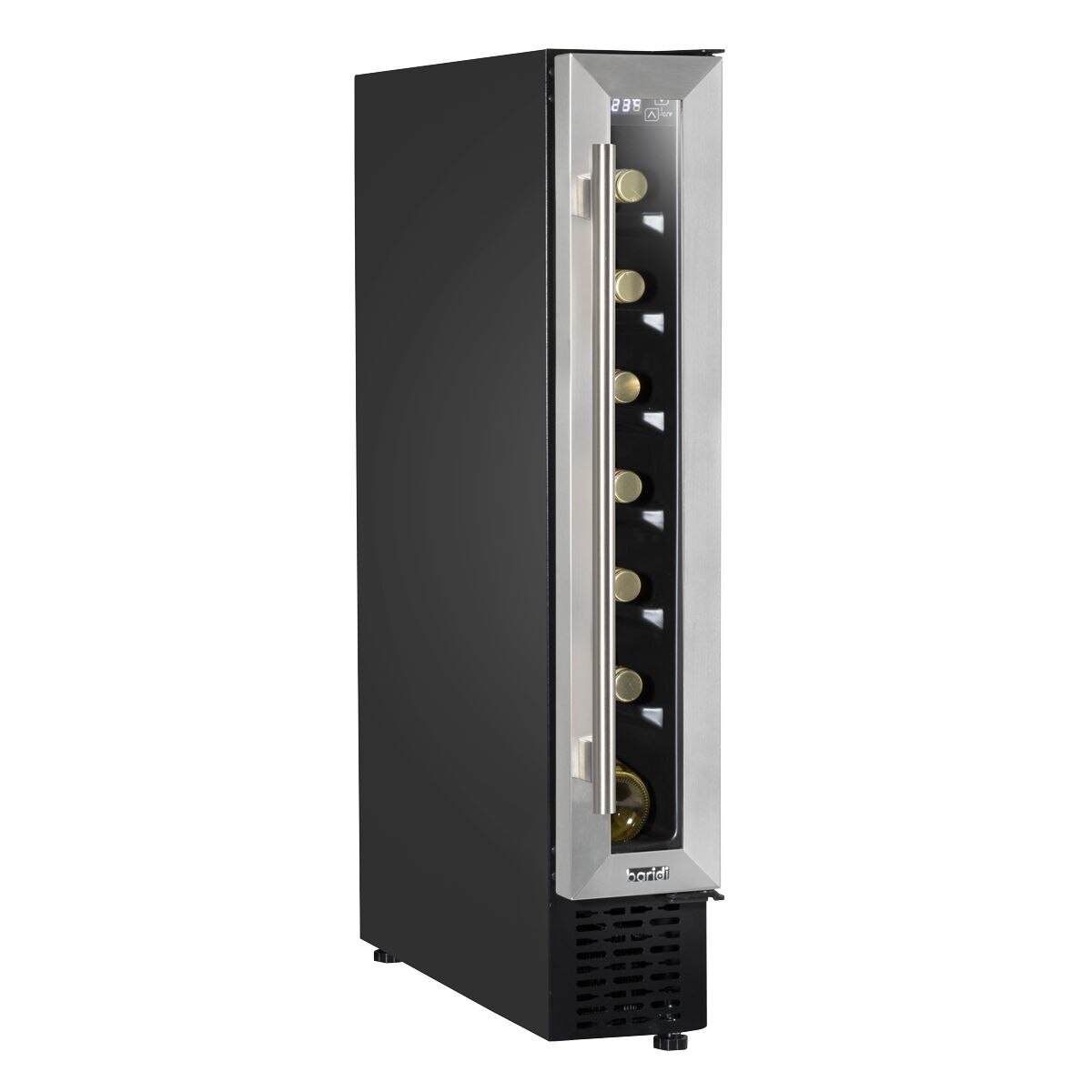 Baridi Extra-Slim 7 Bottle Wine Fridge & Cooler 15cm - Stainless Steel - Image 7