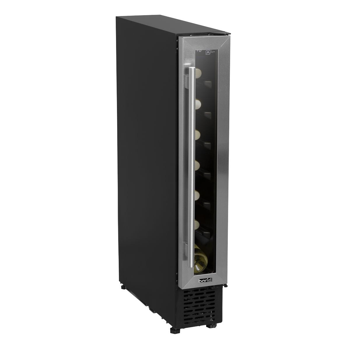 Baridi Extra-Slim 7 Bottle Wine Fridge & Cooler 15cm - Stainless Steel - Image 9