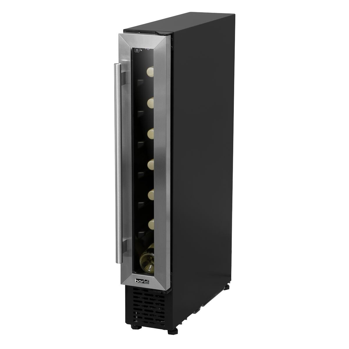 Baridi Extra-Slim 7 Bottle Wine Fridge & Cooler 15cm - Stainless Steel - Image 10