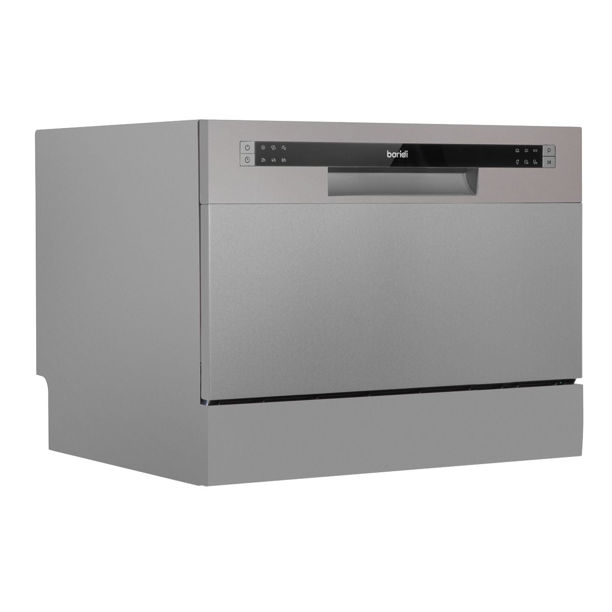 Baridi Tabletop Dishwasher 6 Place Settings 6.5L Capacity - Silver - Image 1