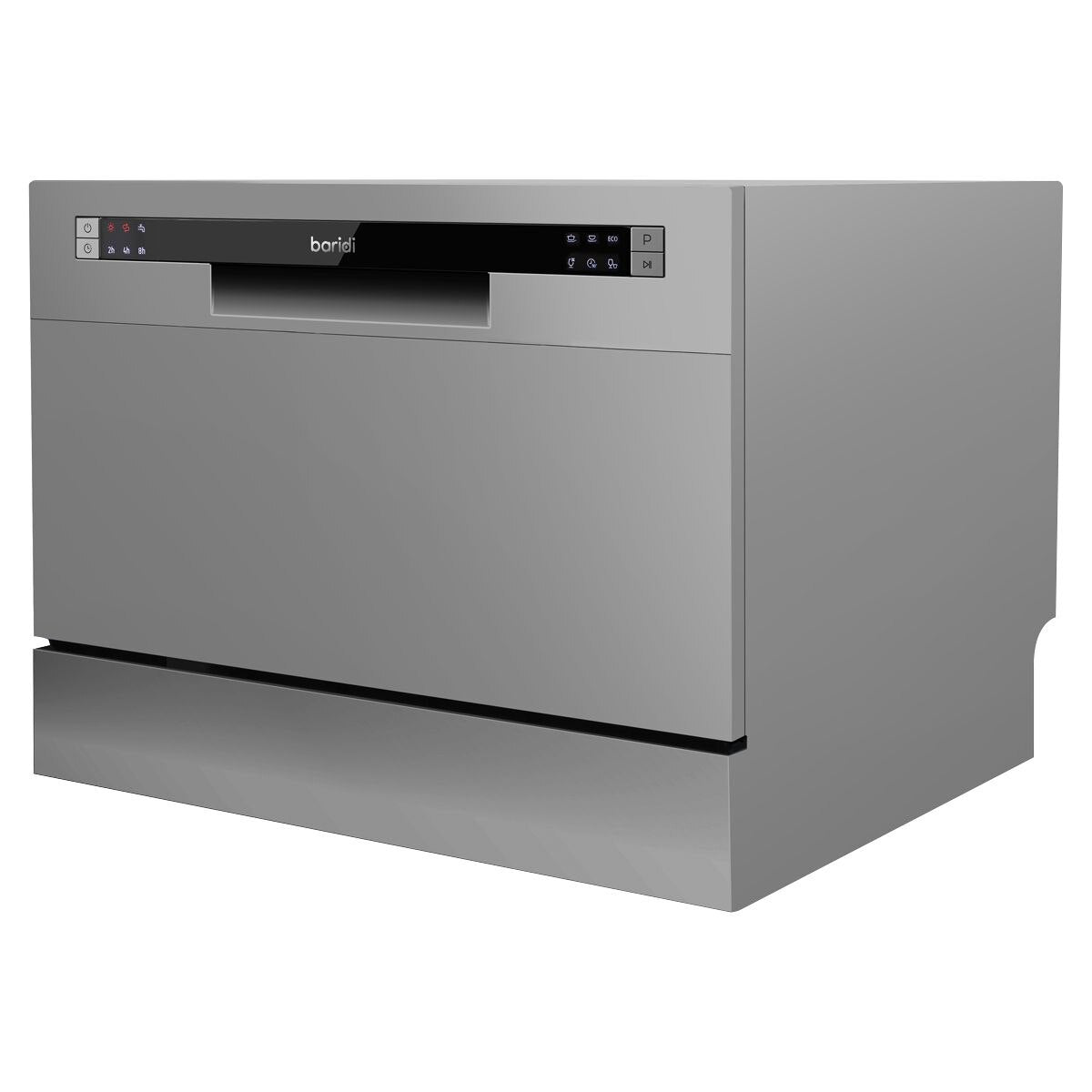 Baridi Tabletop Dishwasher 6 Place Settings 6.5L Capacity - Silver - Image 2