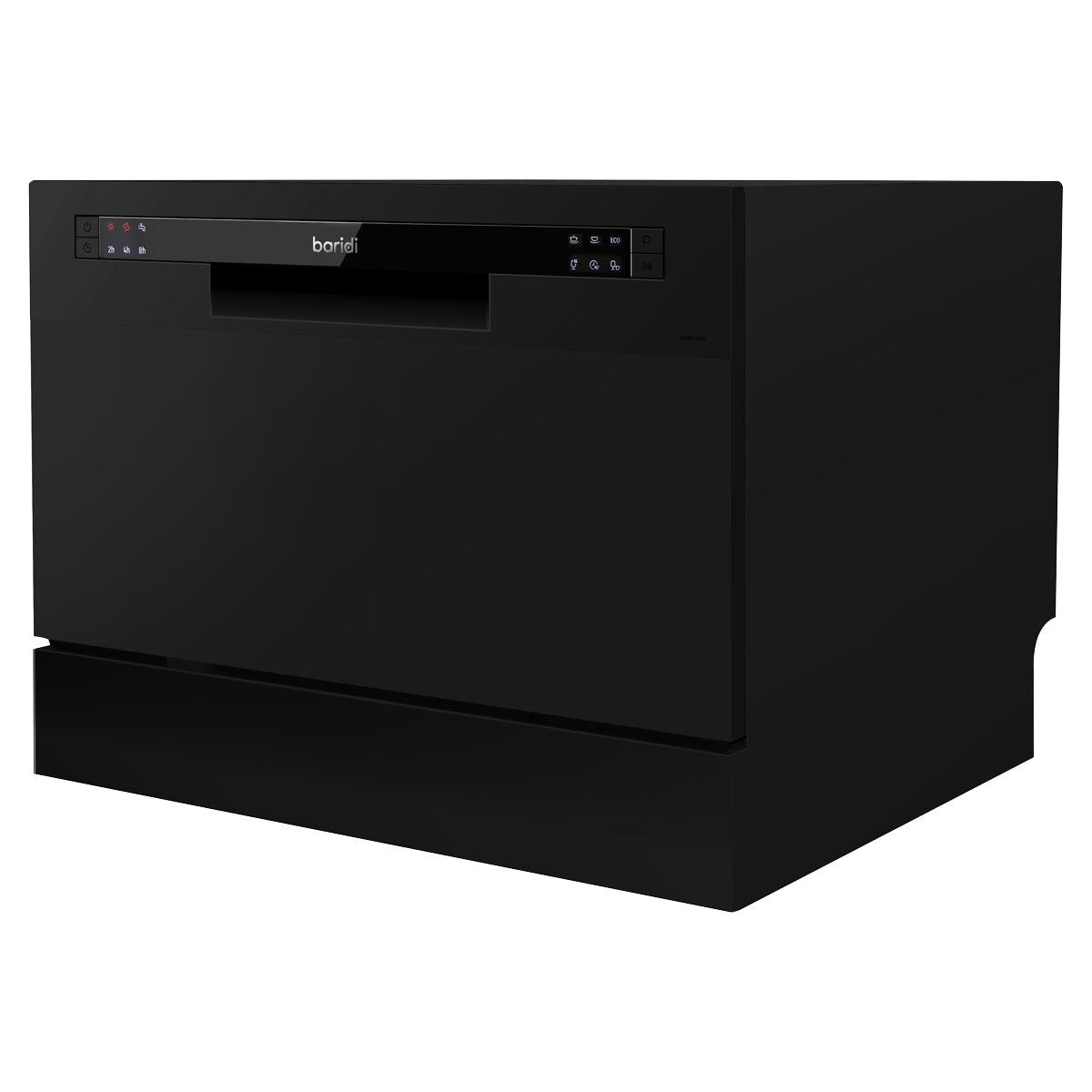 Baridi Tabletop Dishwasher 6 Place Settings 6.5L Capacity - Black - Image 10