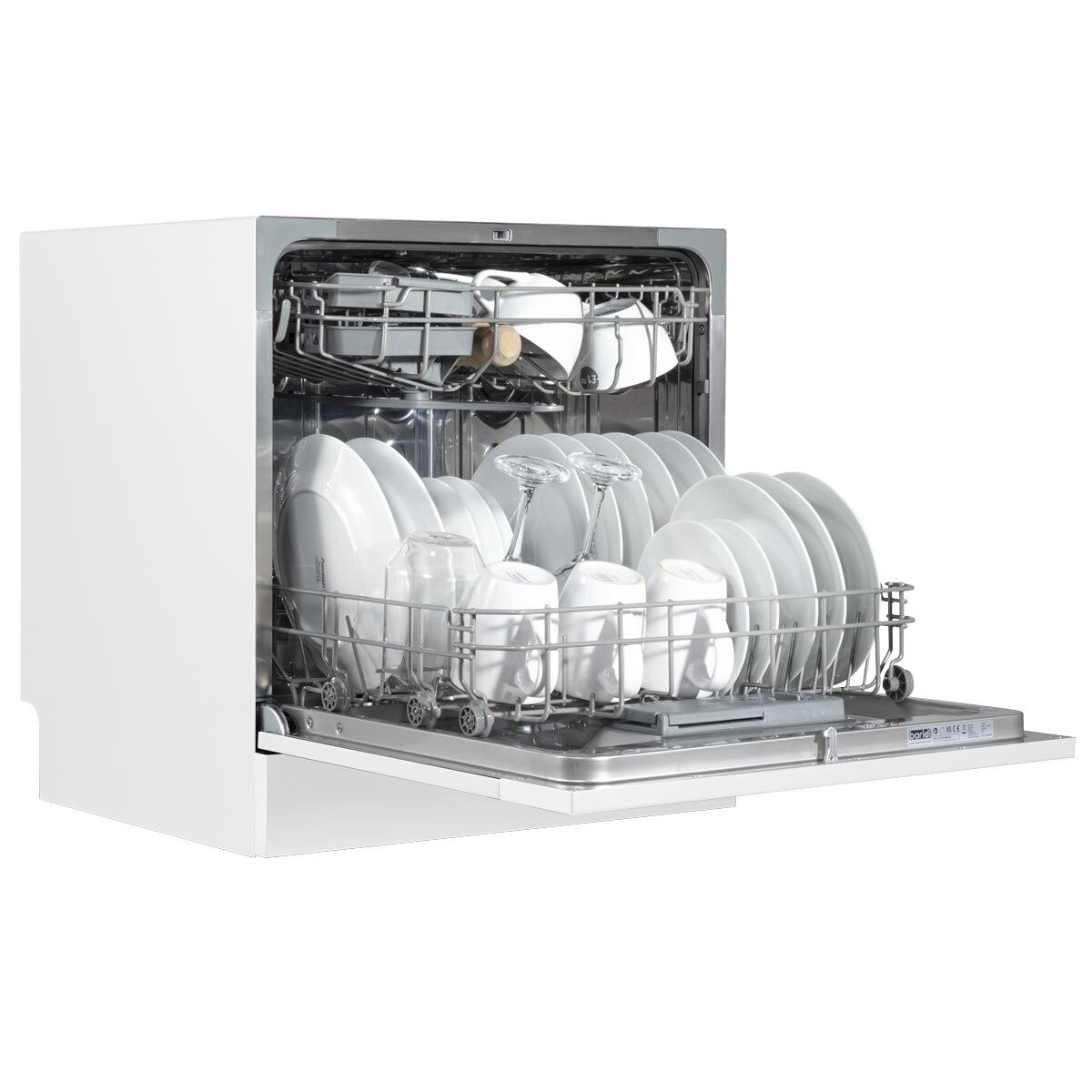 Baridi Tabletop Dishwasher 8 Place Settings 8L Capacity - White - Image 9