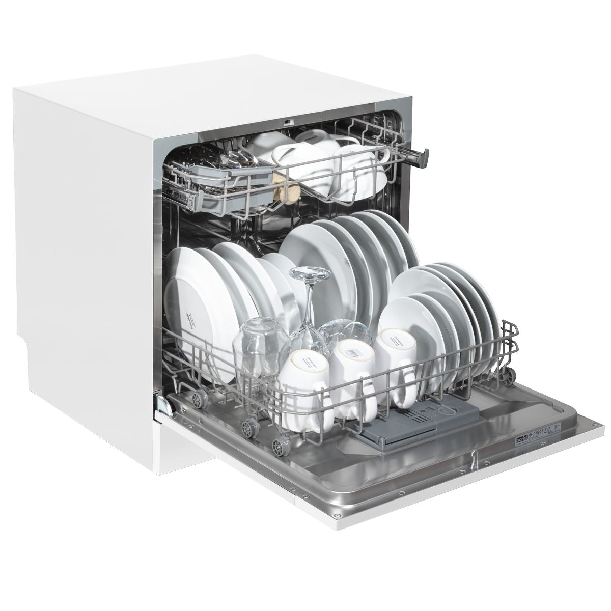 Baridi Tabletop Dishwasher 8 Place Settings 8L Capacity - White - Image 10