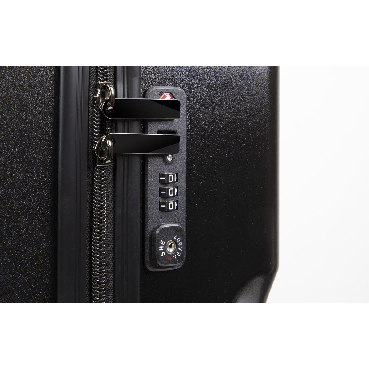 Dellonda Lightweight ABS Luggage Set 3pc - Black DL10