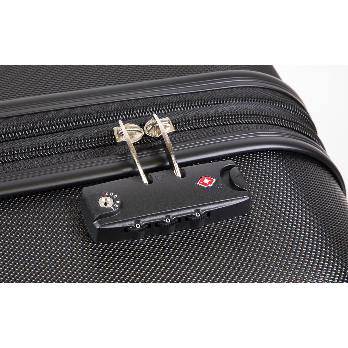 Dellonda Lightweight ABS Luggage Set with TSA Lock - Black DL11