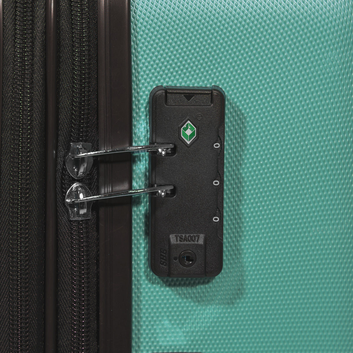 Dellonda Lightweight ABS Luggage Set with TSA Lock - Teal DL126