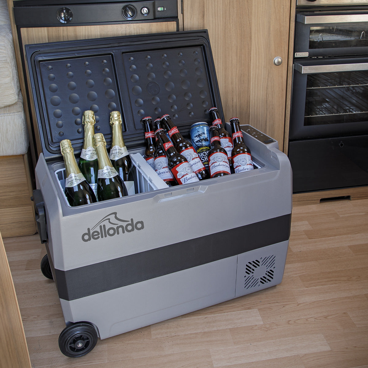 Dellonda Portable Fridge Freezer/Cool Box with LED Display & AC/DC 230V Adaptor 60L DL133