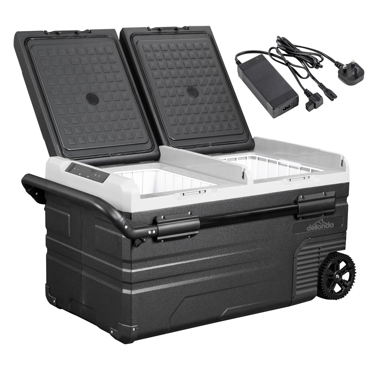 Dellonda Portable Fridge Freezer/Cool Box with LED Display & AC/DC 230V Adaptor 75L DL134