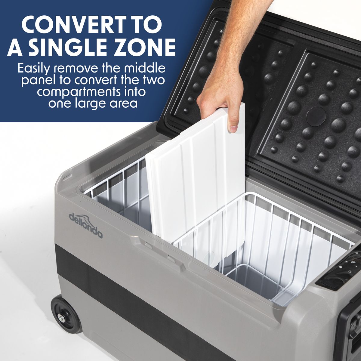 Dellonda Portable Fridge Freezer/Cool Box with LED Display 50L - Image 6